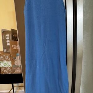 Zara Light Blue Ribbed Top